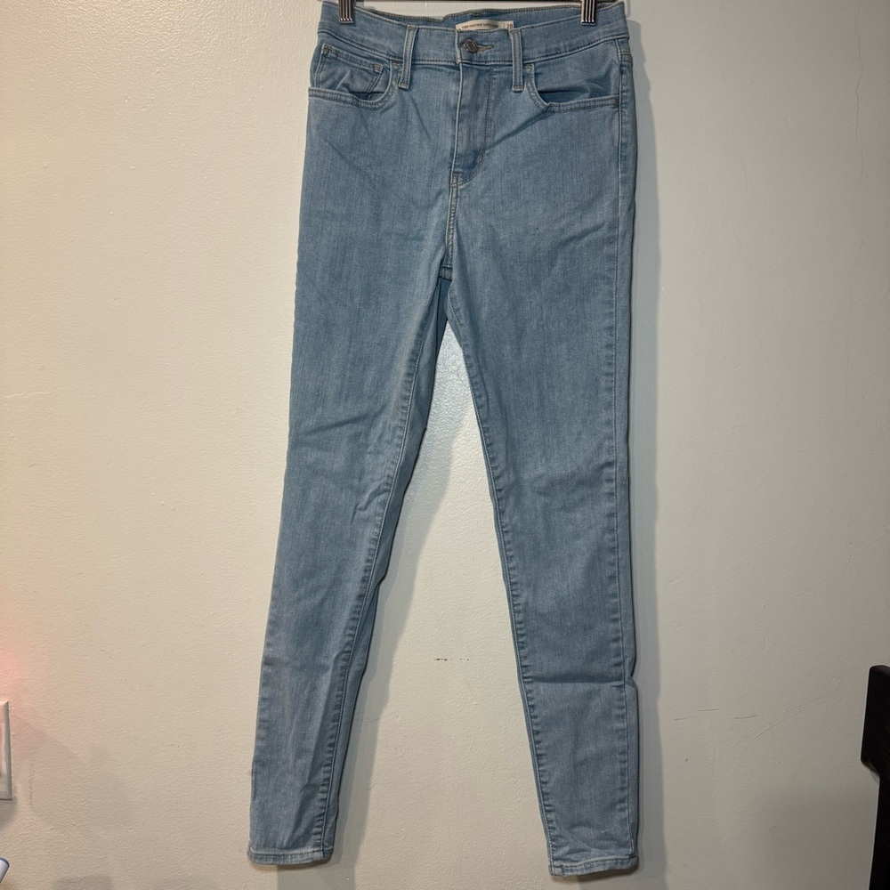 Levi's 720 Skinny Jeans Women's Size 28 Light Blue Denim High‎ Rise Cotton Blend